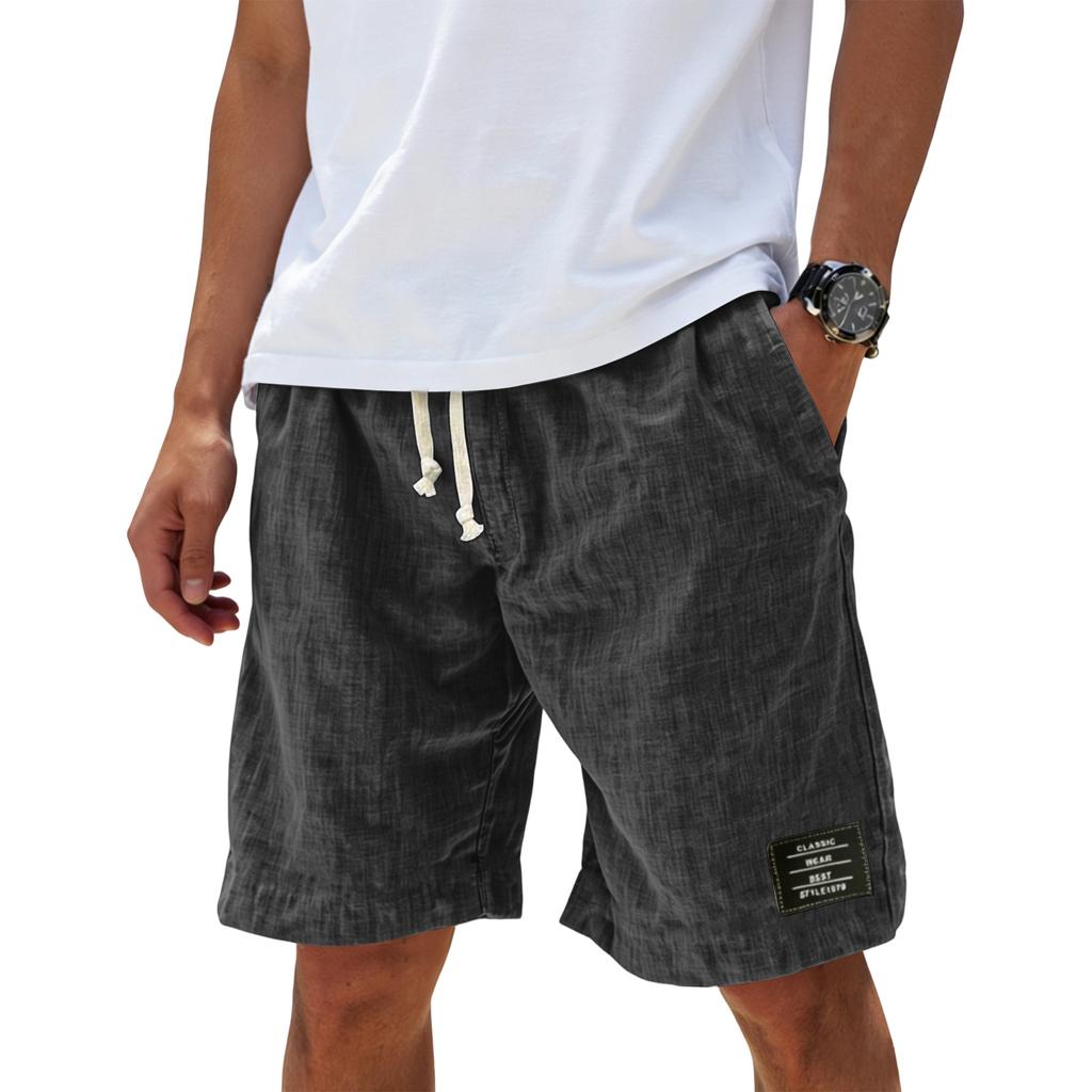 Men's Summer Casual Shorts Men's Fashion Sports Textured Shorts