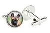 French Bulldog, Frenchie - cufflinks in a box, handmade jewelry, product of the Art-Dog brand