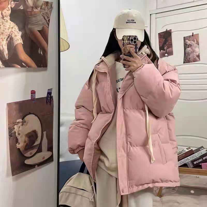 Abbigliamento in cotone da donna 2026 giacca spessa autunno e inverno studenti ampio e versatile vestiti imbottiti in cotone Mori