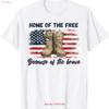 Home Of The Free Because Brave T Shirt Vintage Washed Fashion Stretched Casual Versatile Top For Everyday Wear Homme