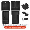 YZ For Tesla New Model Y Juniper 2025 Center Armrest Hidden Storage Box Cup Holder Charger Pad Console Organizer Box Accessories