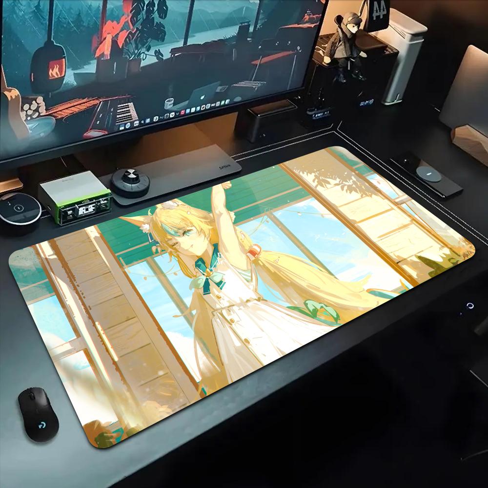 Sameko Saba Mouse Pad 500X1000 mm Large Gaming Mousepad Gamer XL Rubber Otaku Keyboard Pad Laptop Desk Mat