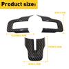 3-delige set Koolstofvezel Auto Stuurwiel Frame Cover Voor Ford Mustang 2015 2016 2017 2018 2019 2020 2021 2022 Auto Accessoires