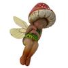 Farmhouse Fairy Resin Decor With Mushroom Figurine For Garden And Outdoor Display