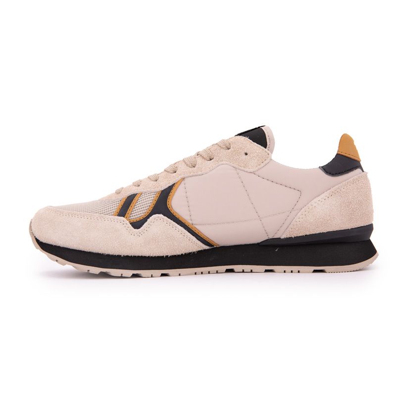 Men's Sand-colored Fabric Sneakers with Laces PEPE JEANS