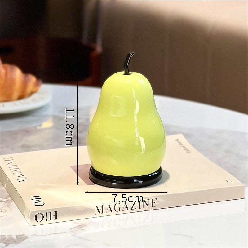 Apple Pear Shaped Toothpick Holder Dustproof Storage Jar Creative Decorative Container For Home Restaurant Tabletop Ornament