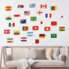 Cartoon National Flag Self-adhesive Wall Stickers for Bedrooms, Living Rooms, Background Walls, Decorative Wall Stickers