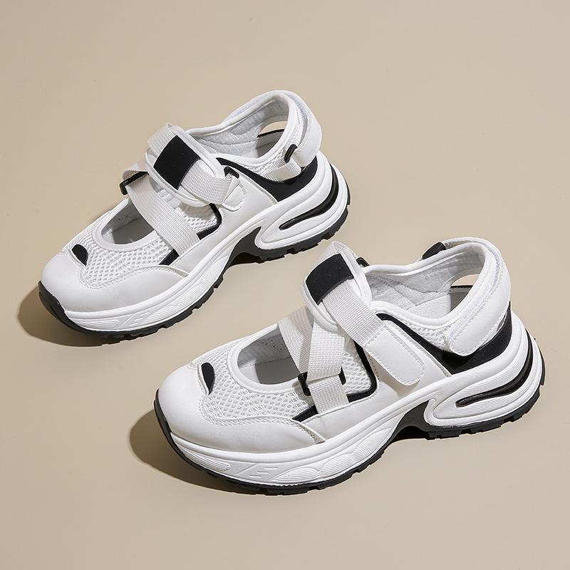 Удобные стильные легкие женские кроссовки Pop Shoes 2025 летние спортивные кроссовки для бега повседневные туфли с толстой подошвой увеличивающие рост HB221 35 2527₽