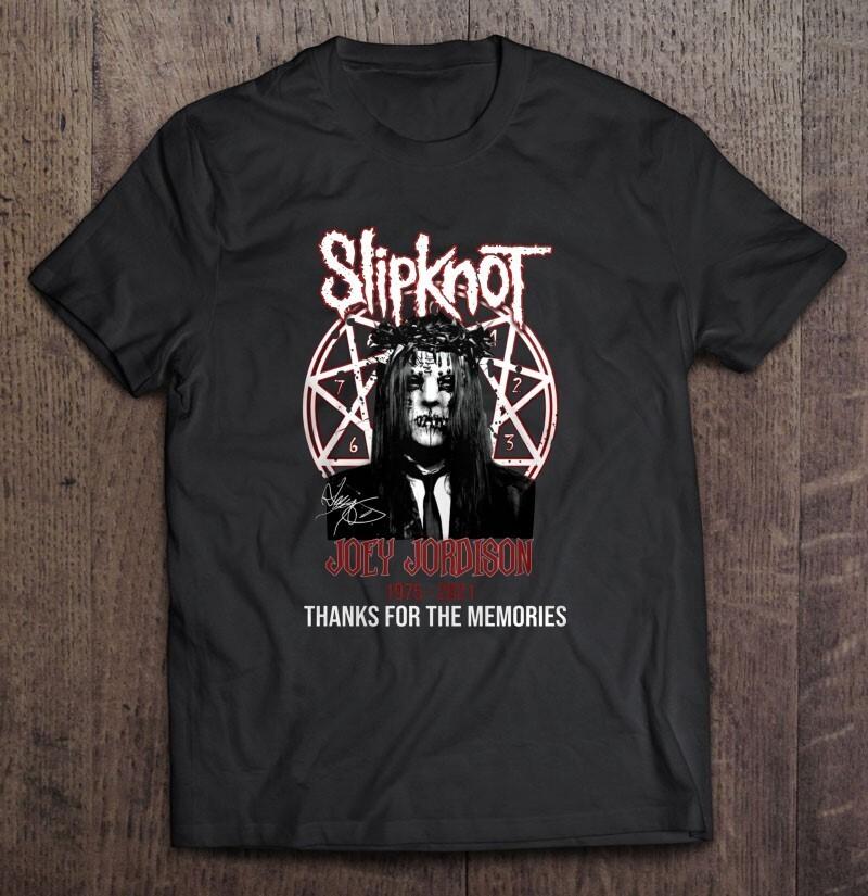 Спасибо за воспоминания Slipknot Джои Джордисон Футболка Черная Унисекс S-234XL Унисекс Футболка XXL