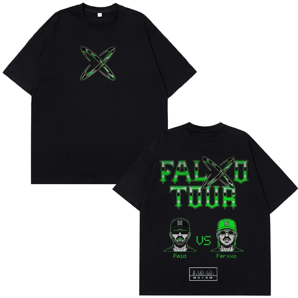 

Rapper Feid Ferxxo Tour 2026 Print Tshirts Unisex Women Fashion HipHop Tshirt Summer Casual Cotton Short Sleeved top Streetwear M