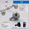 HEIGHTEN 35mm Power Reel Handle Knob for Shimano Daiwa Type A Type S Chrysant Series (Daiwa) (Gunmetal & Gold) (729)