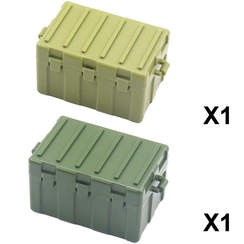 

MOC Military Figure Accessories Building Blocks Foldable cover Weapon Box medical kit Military Scene Equipment Bricks Toys Gifts мигдалевий