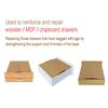 Drawer Support Bracket Kit Heavy Duty Metal Reinforcement Hardware for MDF Particleboard Cabinets Drawers