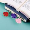 Exquisite Metal Rose Bookmark - Keeps Your BOOK In Style - Thoughtful Gift for Friends, Versatile Home School Office Accessory