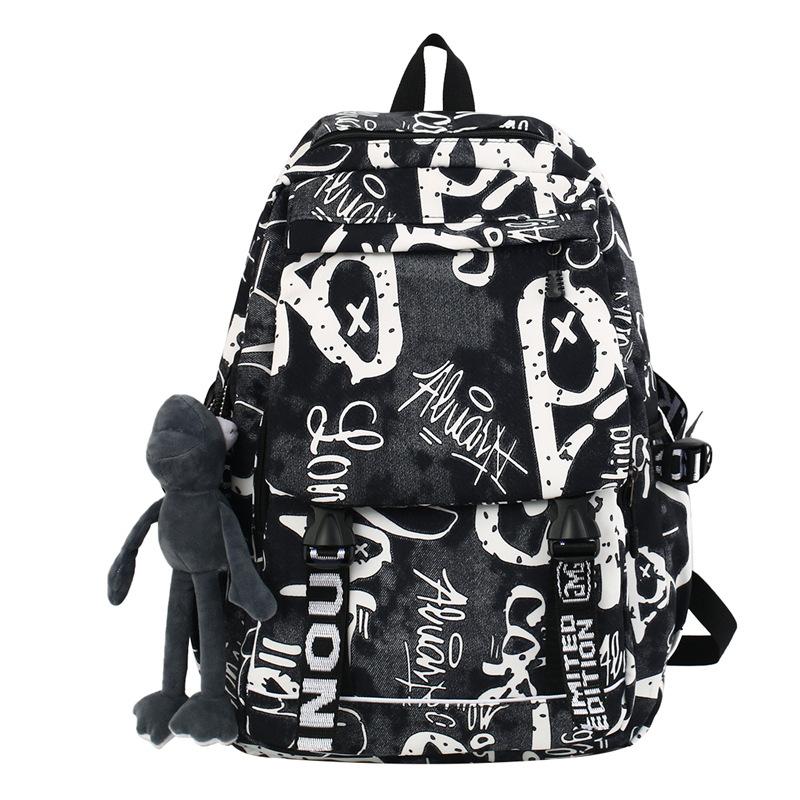 Fashion Graffiti Women s Backpack Lightweight Girls School Backpack Men and Women Travel Backpacks School Bag for Boy Girl
