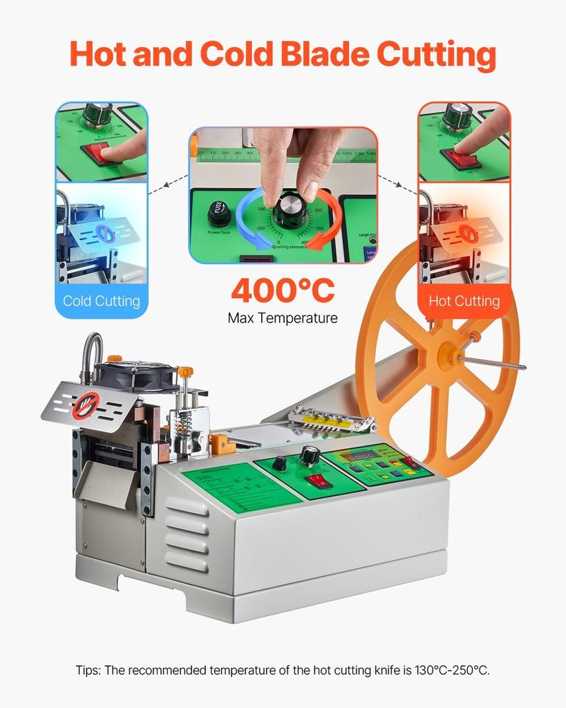 Automatic Webbing Cutting Machine Hot and Cold Ribbon Shoelaces Cutter