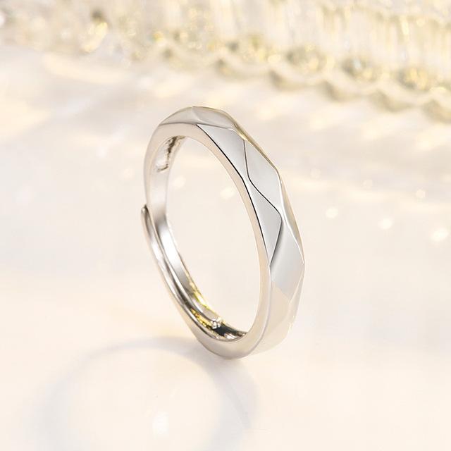 

Кольцо из 100% стерлингового серебра 925 пробы с настоящим бриллиантом для женщин, ювелирные изделия из серебра 925 пробы, обручальные кольца Bizuteria For Love, кольца с драгоценными камнями Resizable