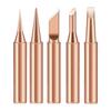 Easy To Replace 5Pieces Copper Soldering Iron Tip Suitable for Circuit Board and Appliance Repairs Small Appliance Fixes