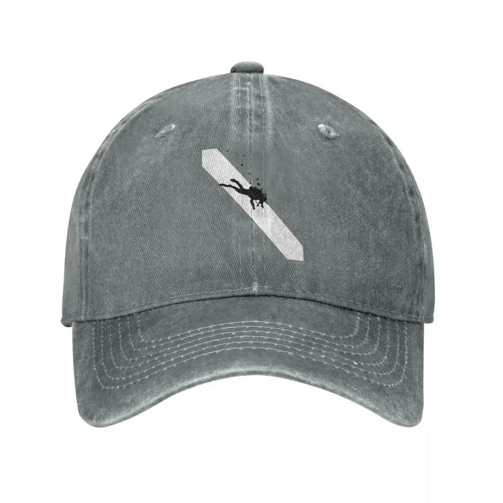 Vintage Dive Flag Bubble Red White Baseball Caps Unisex Style Distressed Snapback Cap Outdoor Summer Gift Hats Cap