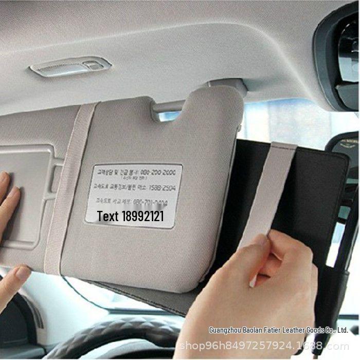 

Многофункциональный козырек-клипса для очков и сумка для хранения большой вместимости Black