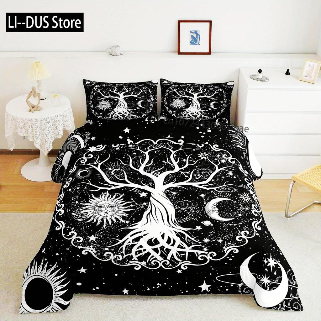Tree Of Life Digital Printed Bedding Set Soft Comfultable Duvet Cover King Queen Twin Single Size Bithday Gift Room Decoration