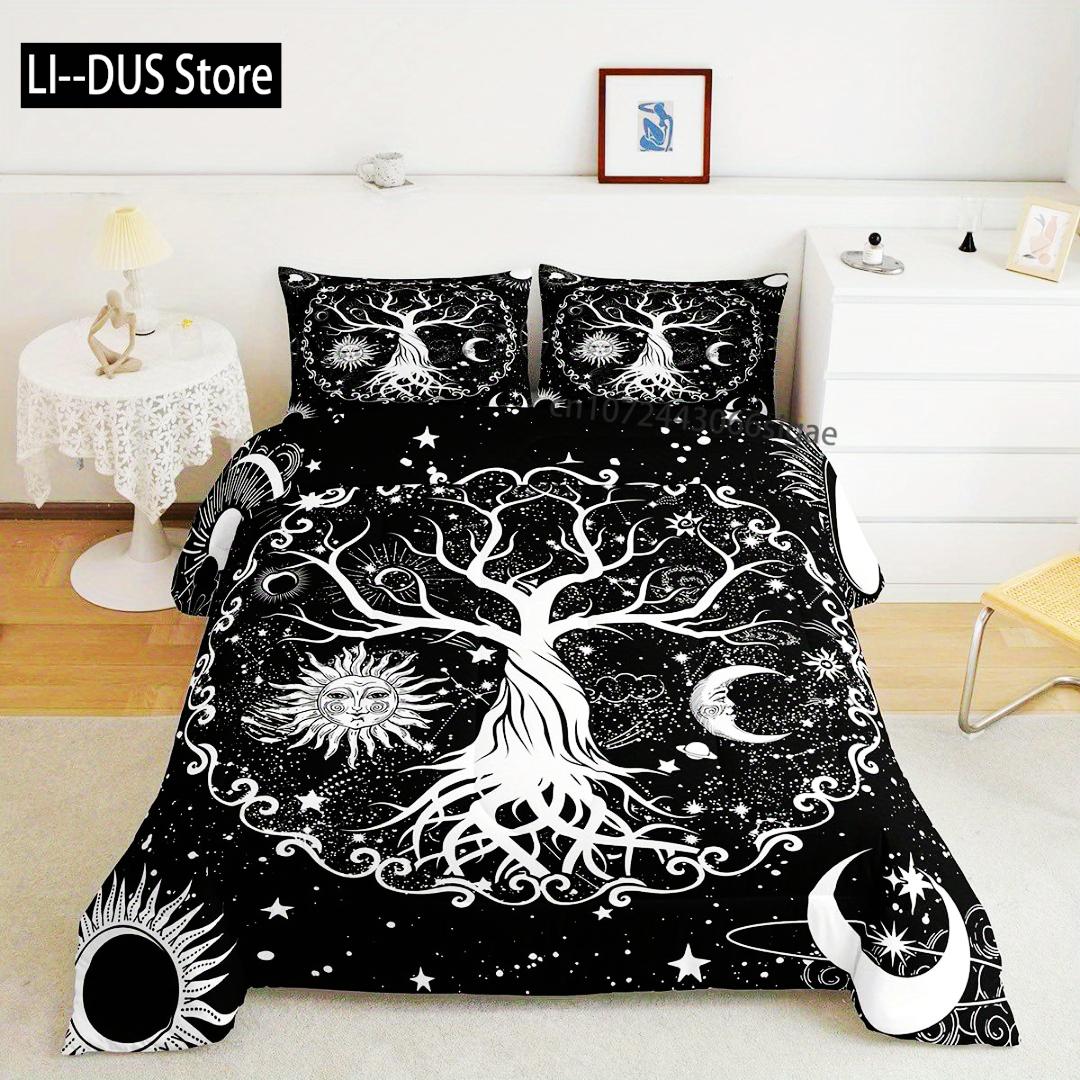 

Comforter Tree Of Life Digital Printed Bedding Set Soft Comfultable King Queen Twin Single Size Bithday Gift Room Decoration Comforter (quilt)-EU Single(135*200cm)3pcs