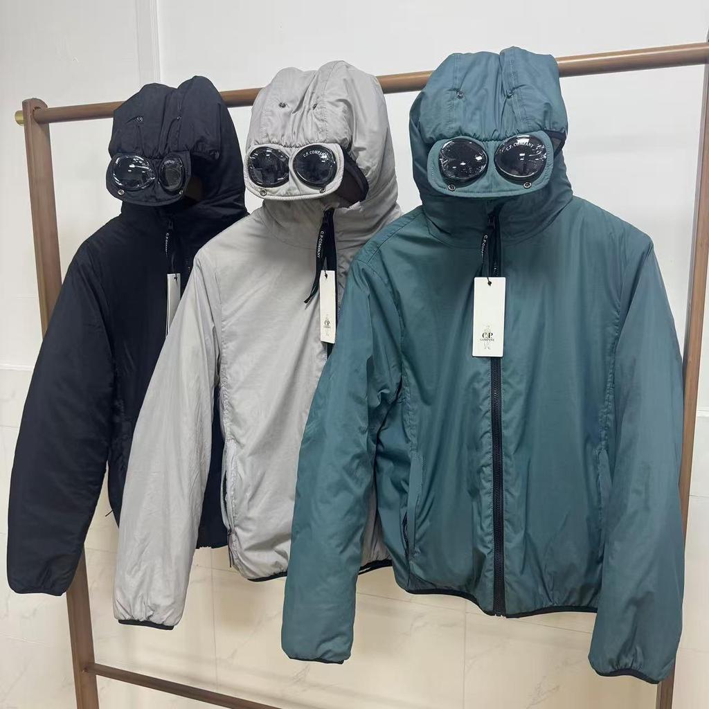 Trendy Brand Hooded Eyewear Jacket with Cotton Padding - Warm and Stylish