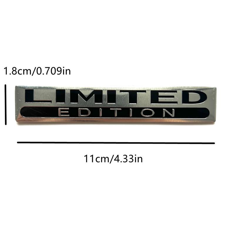3d Aluminum Logo Limited Edition Emblem Sticker Car Motorcycle Decal Interior Exterior Decor Badge Auto Styling Accessories