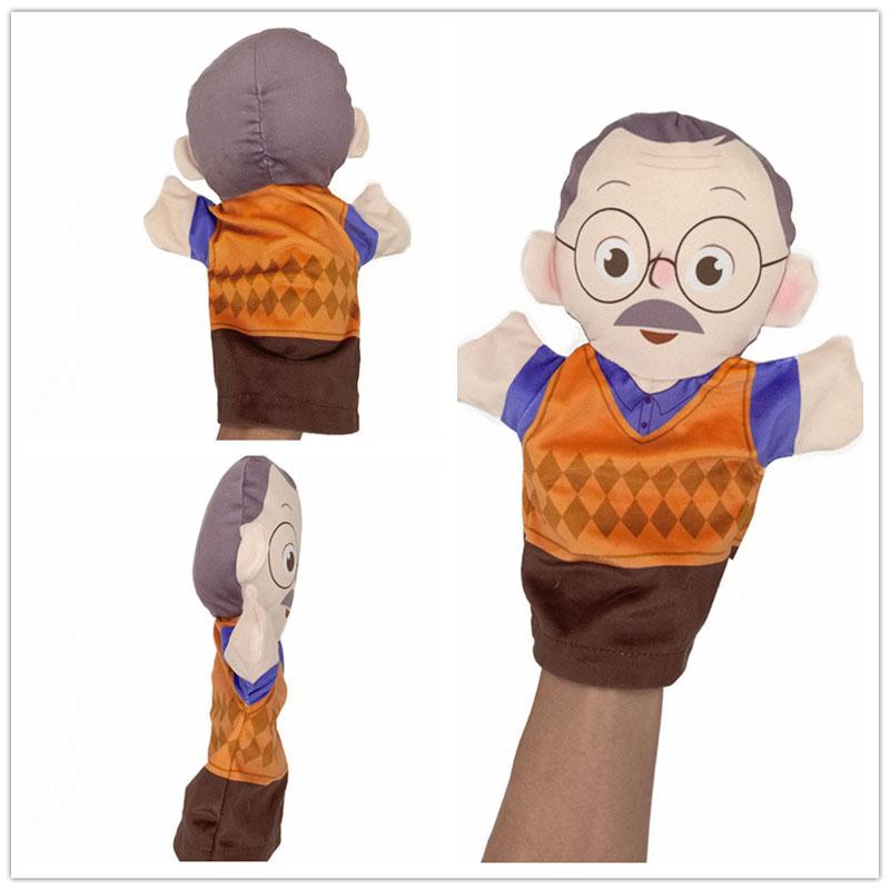 25cm Family Hand Puppet Set, Plush Role Play Puppets, Parent-Child Interactive Educational Game Toys