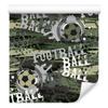 Football Wallpaper with Inscriptions for Living Room and Bedroom 50x1000