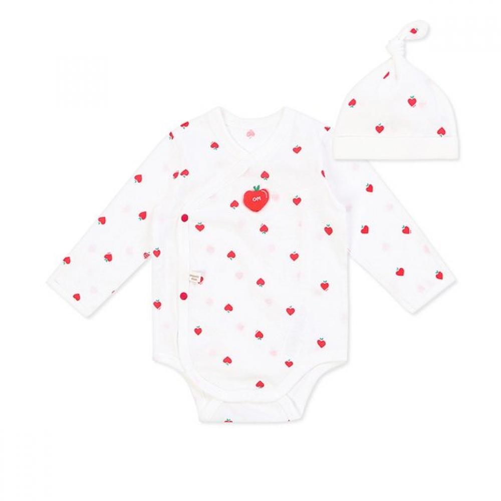 Organicmom Heart Apple Baby Suit Hat Set  Mlsnbs07 No. 60