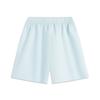 Li Ning Comfortable Simple Loose Fit Drawstring Versatile Solid Color Mid Waist Five Point Casual Shorts Women Shorts Light-Sky-Blue AKSV172-3