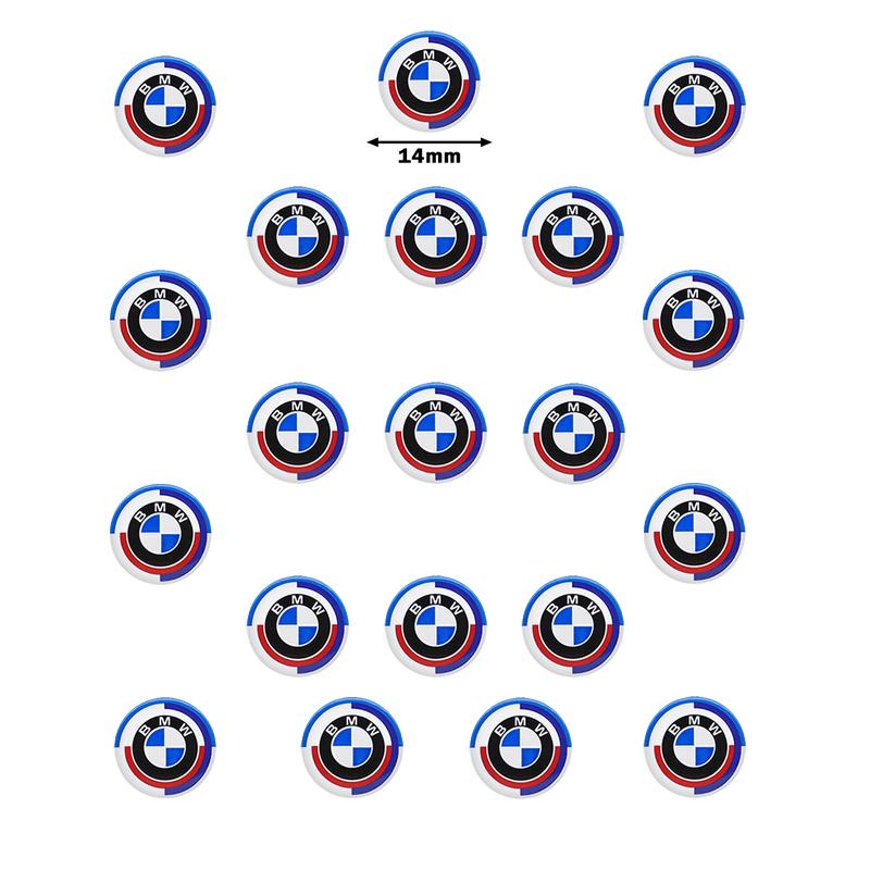 

11mm 14mm Car Remote Key Emblem Logo Stickers Decoration Decal For BMW M E46 E90 E60 F30 F10 E39 E36 F20 G30 G20 E87 E92 E91 E30