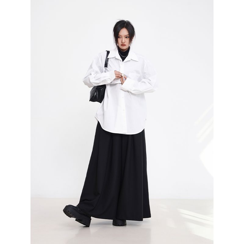 Versatile Korean Style New Year Bandage Dress Single Product Long Sleeve Shirt