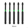 5x Impact Bit Set Multipurpose Cross Bits for Electrician Maintenance