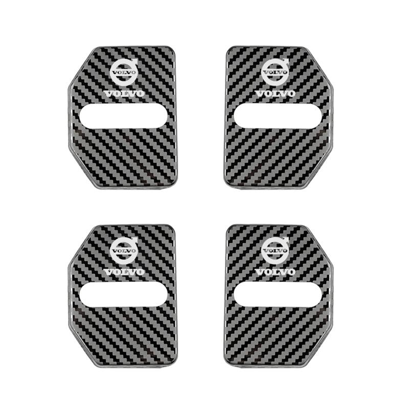 4x Car Door Lock Cover For Volvo XC60 XC90 S60 V50 V60 V70 V90 S90 Accessories Styling Lock Protective Cover Shell