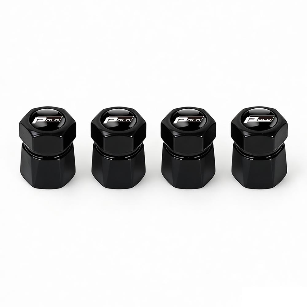 For Volkswagen b44Pcs Aluminum Car Tire Valve Caps Diamond Tyre Valve Airtight Cover Waterproof Dust For VW Jetta Golf EOS GTI Auto Accessories