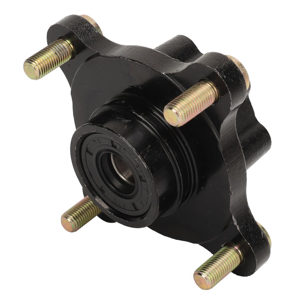 17mm Front Hub Flange Rustproof High Hardness Front Wheel Hub Flange with 4 M10 Bolts For 110cc 150cc 250cc Go Kart