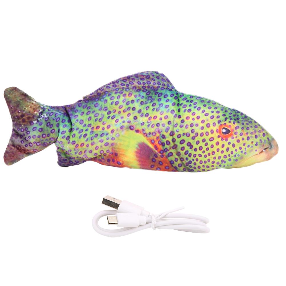 

Electric Simulation Fish Toy USB Rechargeable Baby Children Kid Fish Toy GiftGrouper