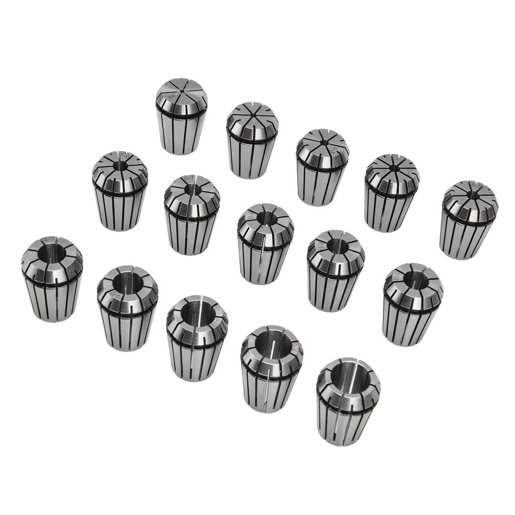 15 Stück ER25 Federzange Hohe Genauigkeit Kohlenstoffstahl Spannfutter CNC Graviermaschinenteile 2?16 mm