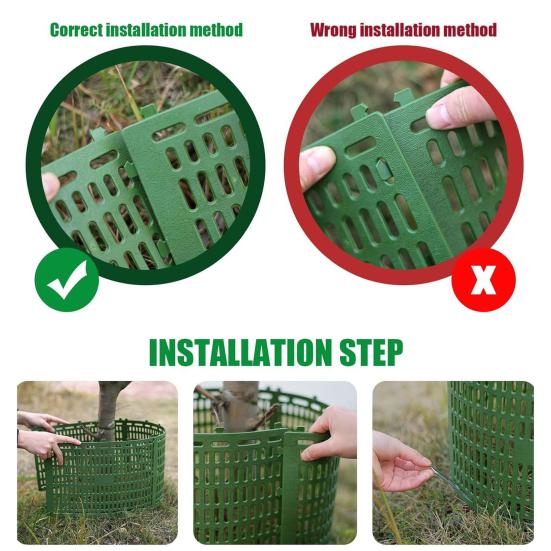 Tree Trunk Protectors Adjustable Expandable Tree Guard Trunk Protector with Twist Ties Preventing Bark Damage from Pruners Animals for Various Size