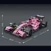 Technická Formule 1 Růžový F1 Supersportovní Závodní Auto Model Stavební Kostky Město Rychlostní Šampioni Vozidlo Stavebnice Kostky Hračka Dárek pro Dítě Chlapce