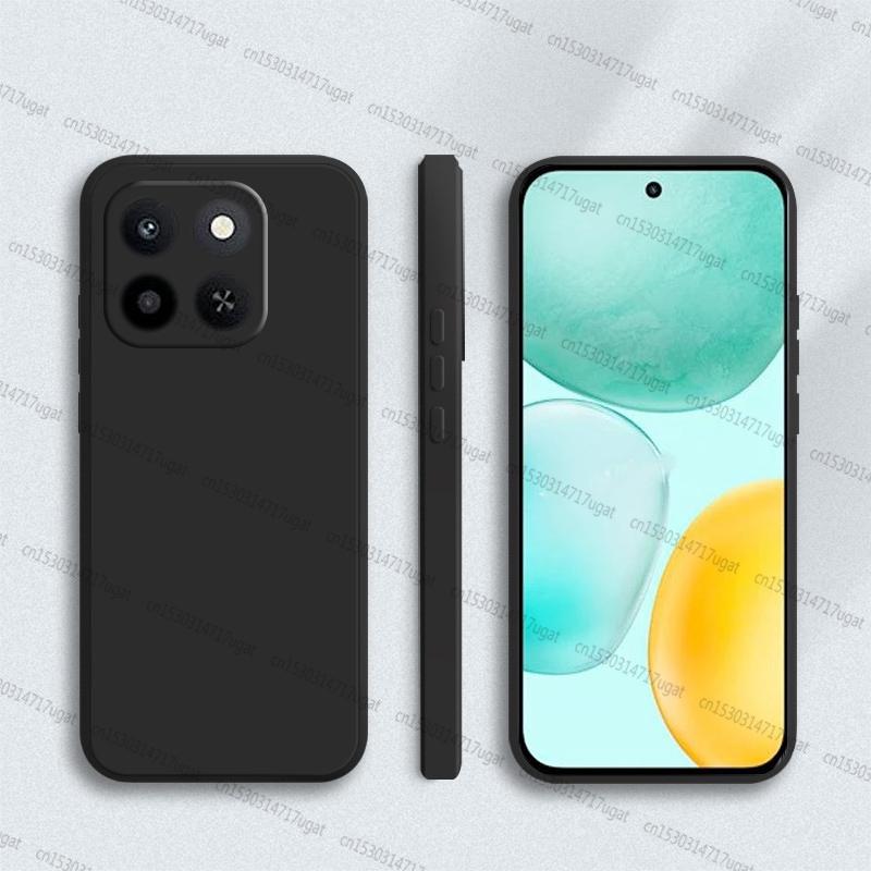 

Чехол-накладка для Honor X6C Honor X6C Противоударный Защита от ударов Мягкий Жидкий Силиконовый Чехол для телефона Для Honor X6C Чехол 6,61 дюйма Honor X6c чёрный