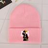 Janpanese Anime Winter Hats for Unisex Luffy New Beanies Knitted Hat Autumn Female Beanie Caps Warmer Bonnet Ladies Casual Cap