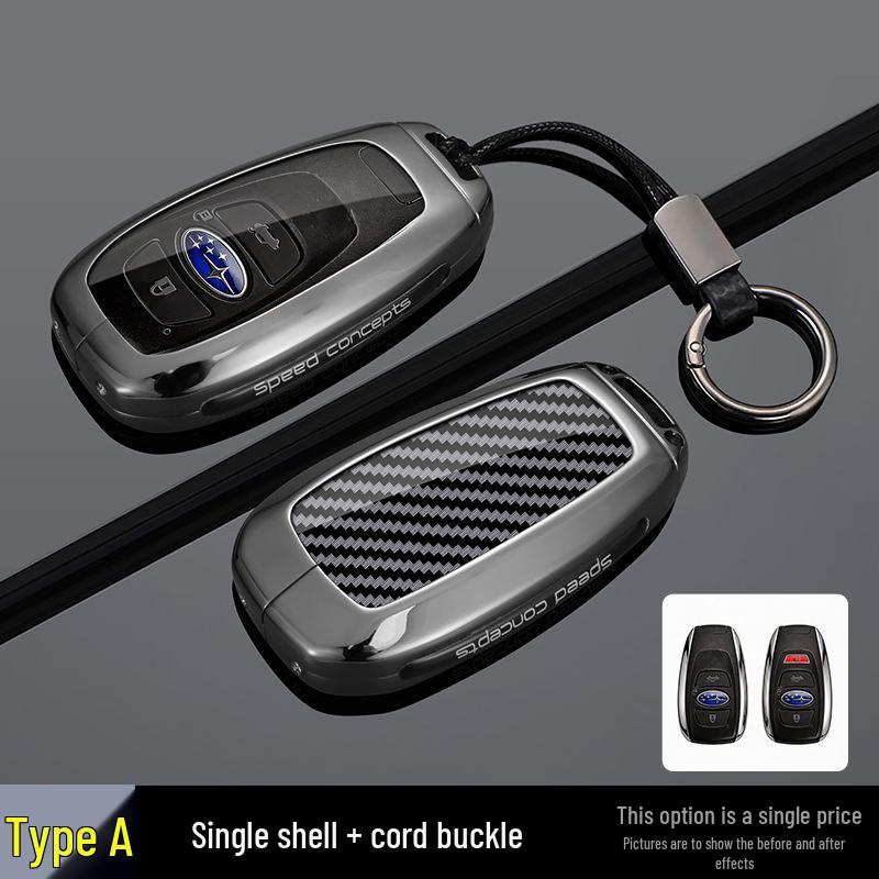 Metal Key Case for Subaru XV, Outback, Forester, BRZ, and Legacy - Car Protection Shell