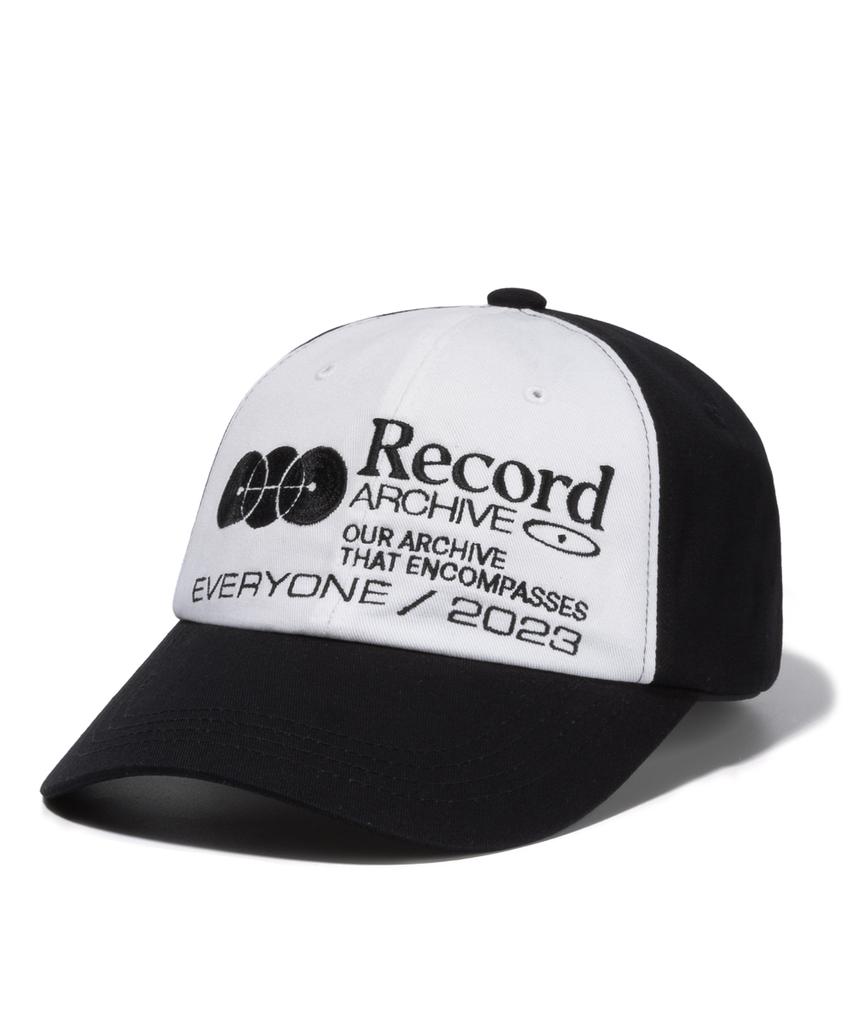 Suku Record Ball Cap - Black/Off White