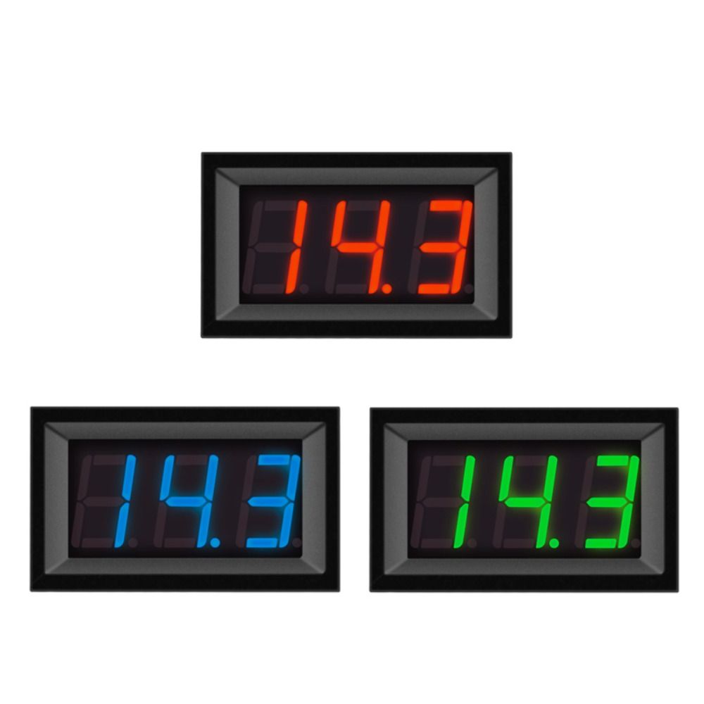 DC Voltage Display Automotive Voltmeter LED Digital Voltmeter Voltage Gauge Voltage Panel Meter