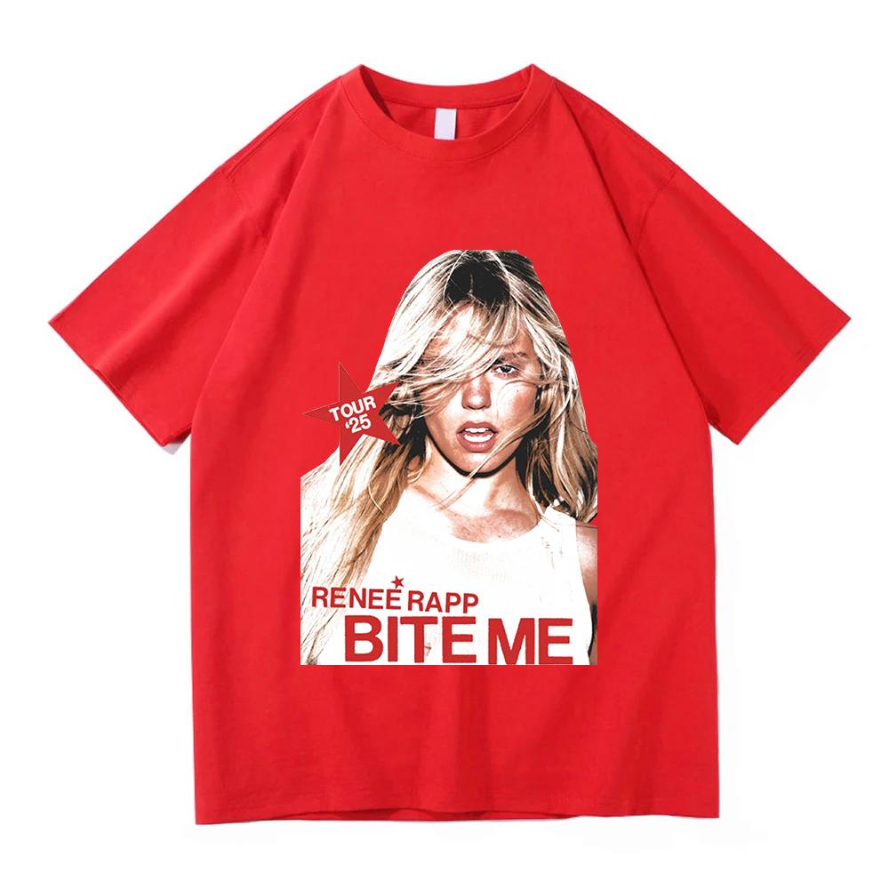 

Pink Tour Tee Reneé Rapp Gift for Women and Unisex Unisex T-shirts Comfort Cotton O-neck Short Sleeve Clothes Aesthetic Casual Tops S