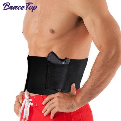 Durable And Safe Bracetop Tactical Belly Band Concealed Carry Gun Holster Right-Hand Universal Invisible Elastic Waist Pistol Holster Girdle New