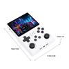 Handheld Game IPS 640x480 Screen Retro Handheld Game Console with 256GB and 45 Emulators Console, 3.5-inch Memory, 30,000 Built-in Games, (WHITE)